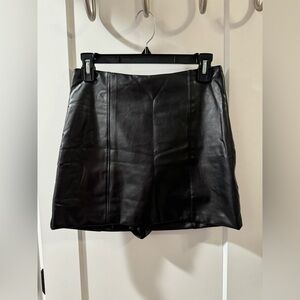Abercrombie Vegan Leather mini skirt